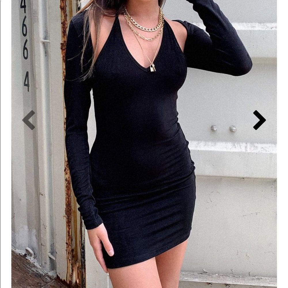 Halter dress with shrug